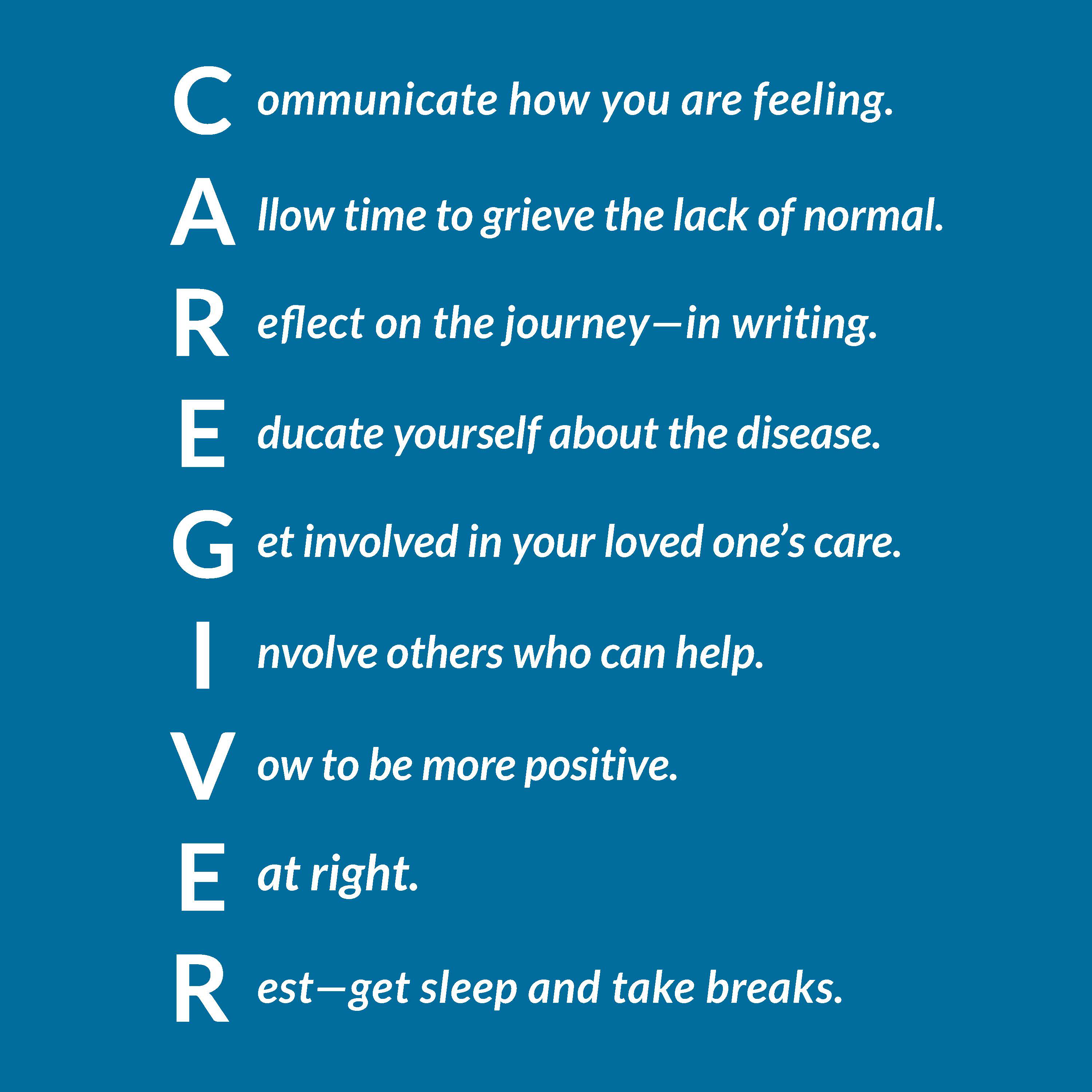 Caregiver Tips to Live By